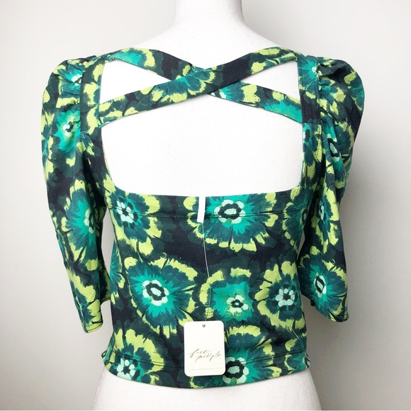 NWT FREE PEOPLE Give Me More Top in Black Combo Size Medium - Picture 5 of 16